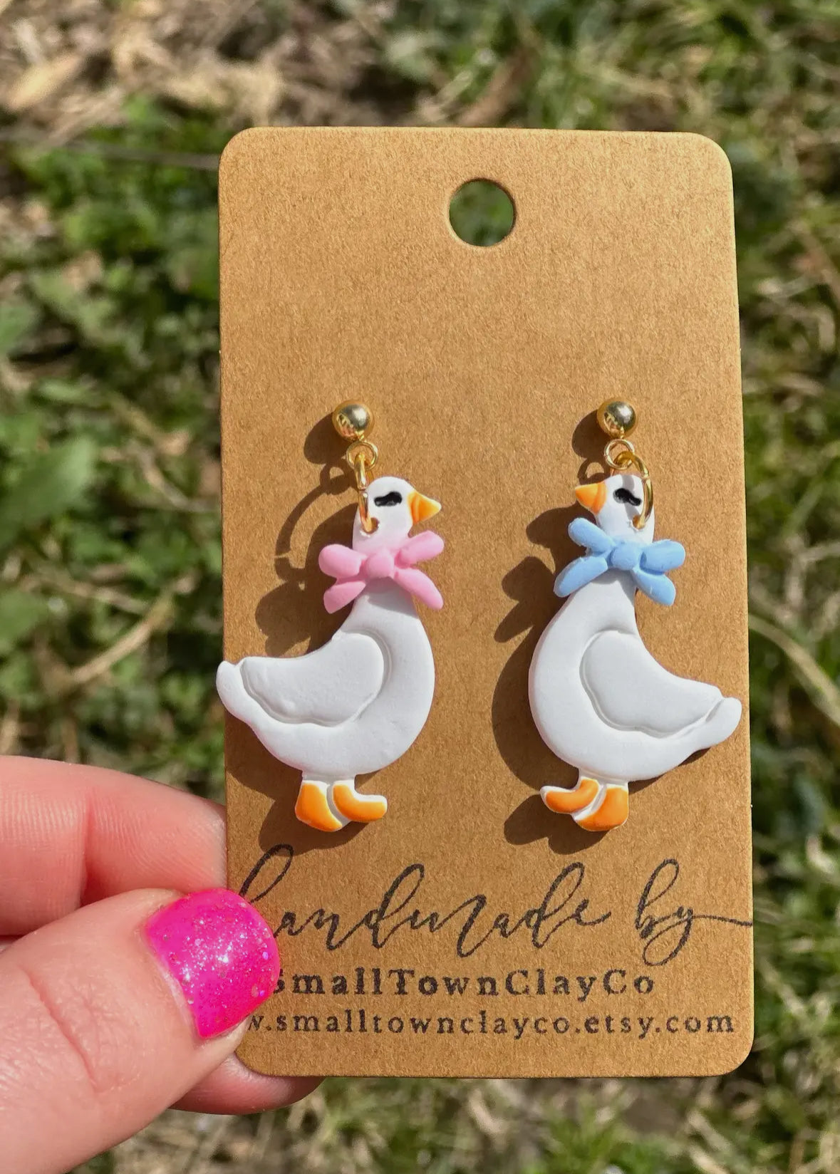 Silly Goose Clay Earrings
